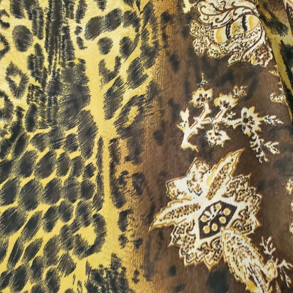 French Laundryleopard Print Button Up Blouse - image 5